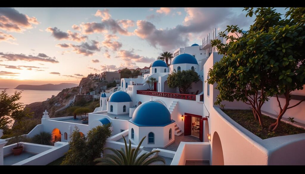 Gambar RO Dormitory Jogja dengan desain unik bernuansa Santorini